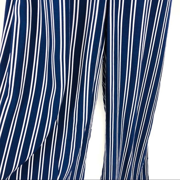 NWT BB Dakota Navy White Striped Halter Jumpsuit - Picture 5 of 8